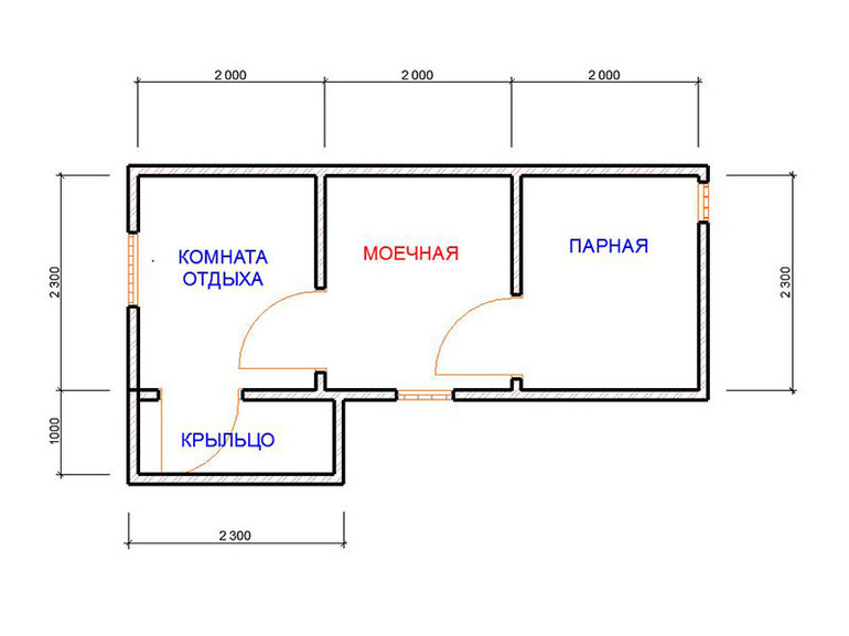 Características de diseño de una casa de baños para una residencia de verano.
