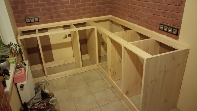 DIY wood kitchen