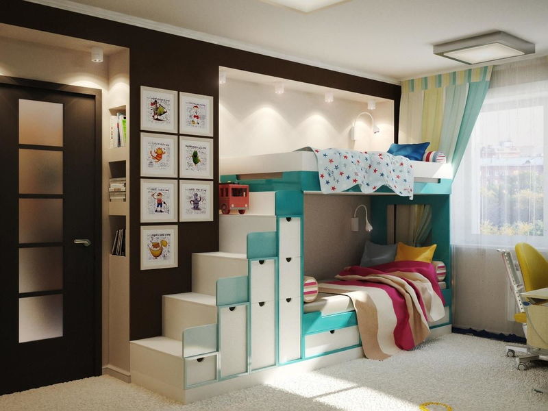 Phòng ngủ với giường tầng