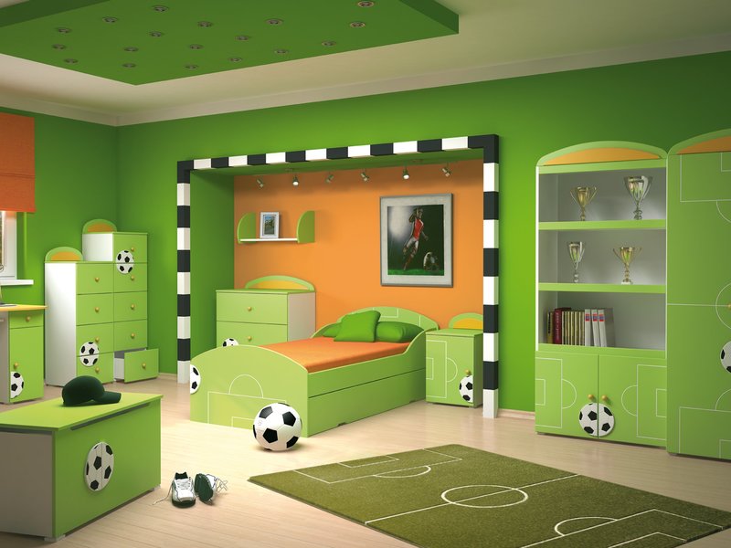 חדר בסגנון כדורגל
