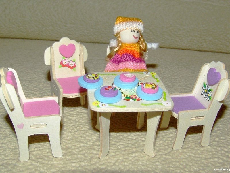 Barbie için DIY kontrplak mobilya
