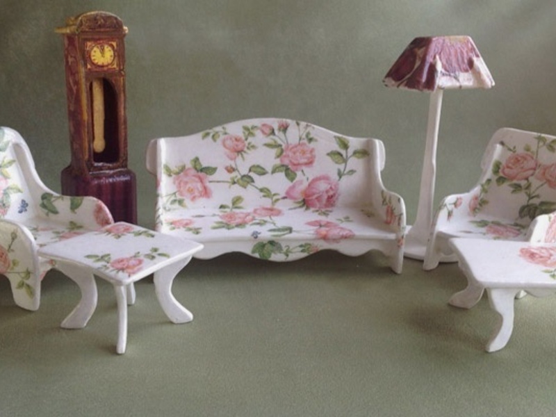Perabot DIY untuk anak patung Provence