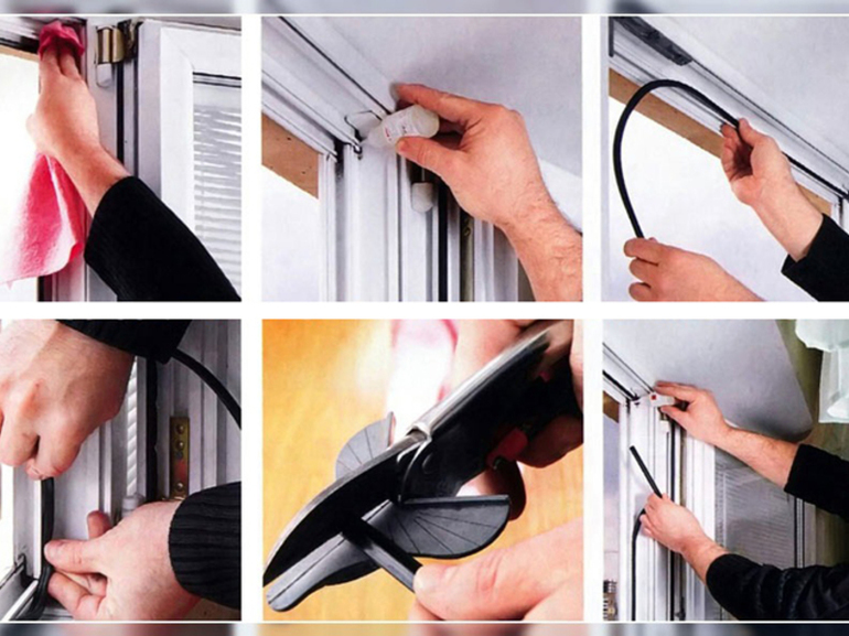 Do-it-yourself replacement of a sealant on plastic windows