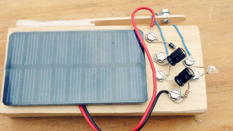 Prueba de batería solar casera