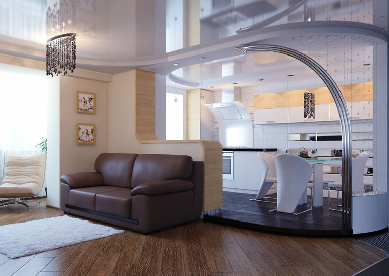 As vantagens de combinar uma cozinha com uma sala de estar