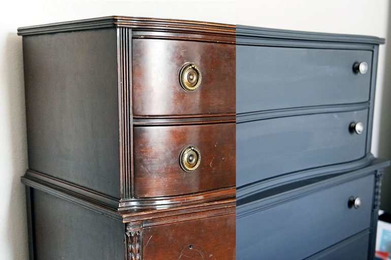 Ideas for decorating old furniture