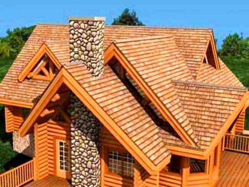 Apparence d'un toit en bois