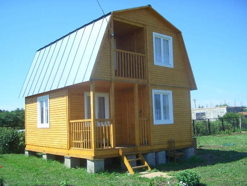 Huis met een tweetraps dak
