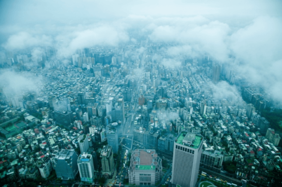 Uitzicht vanaf Taipei 101