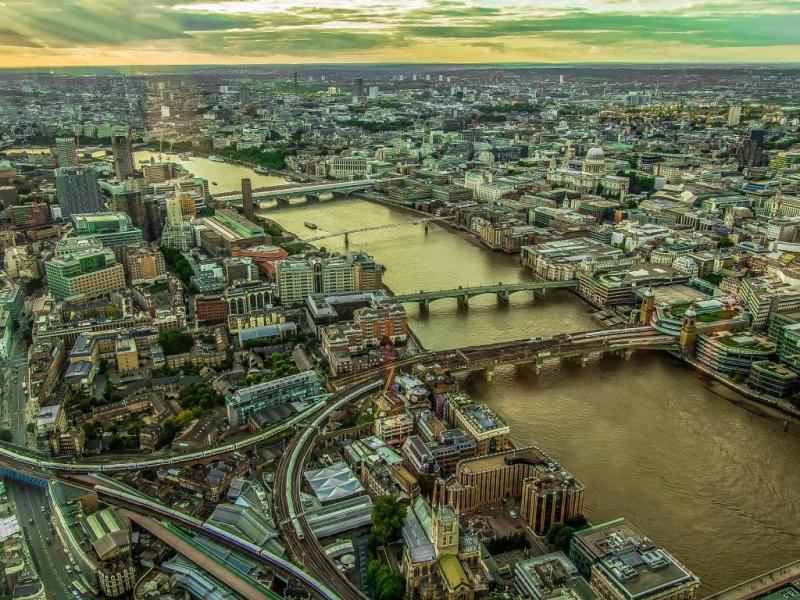 Luchtfoto van Londen