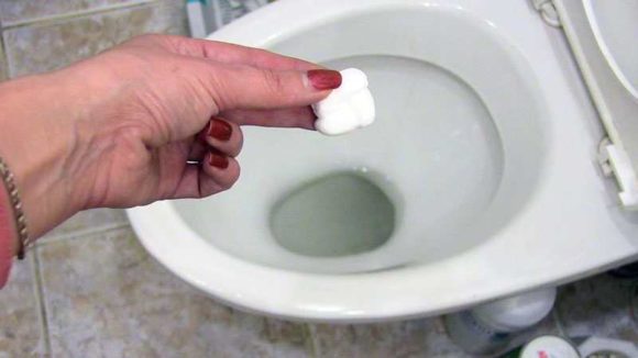 jak wyczyścić toaletę z płytki nazębnej