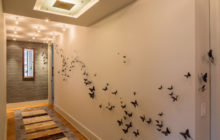 How to decorate the walls in the corridor - 70 photos