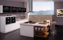 Kitchen with an island in a modern way - fashion ideas (70 photos)