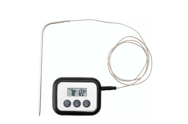 FANTAST hőmérő / időzítő húshoz, digitális fekete - 499 dörzsölés