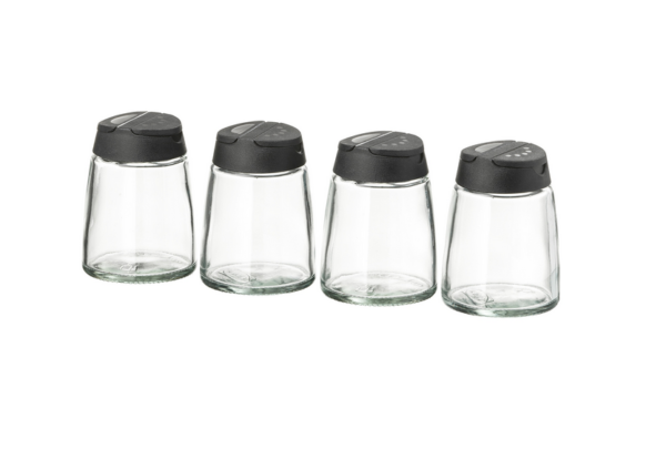 IKEA 365+ IGERDIG Spice jars, glass, black, 15 ml - 199 rub / 4 pcs.