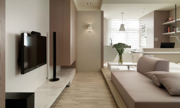 Design av en liten ett-roms leilighet