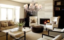 Modern chandeliers in the interior of the living room (70 photos)