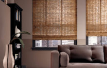 Fashionable bamboo curtains in the interior of 2019