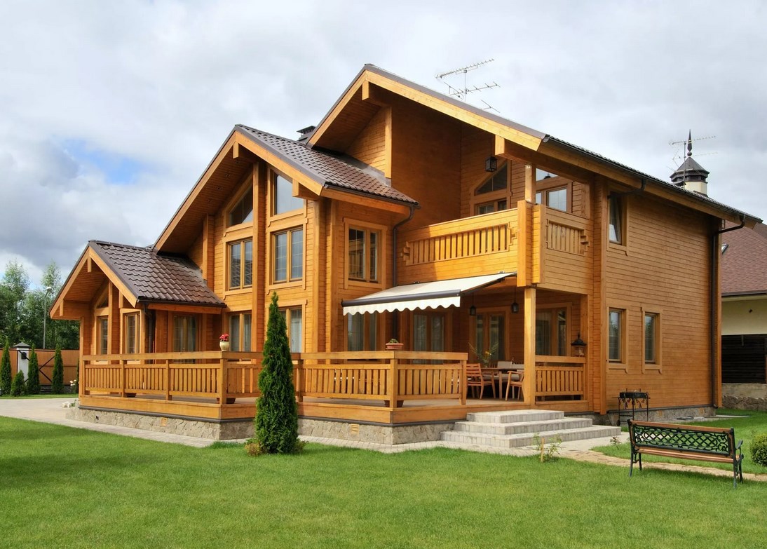 Laminovaný drevený dom