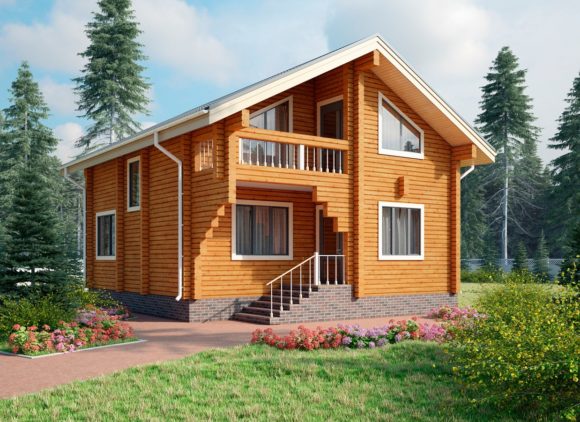 Къща от ламиниран дървен материал